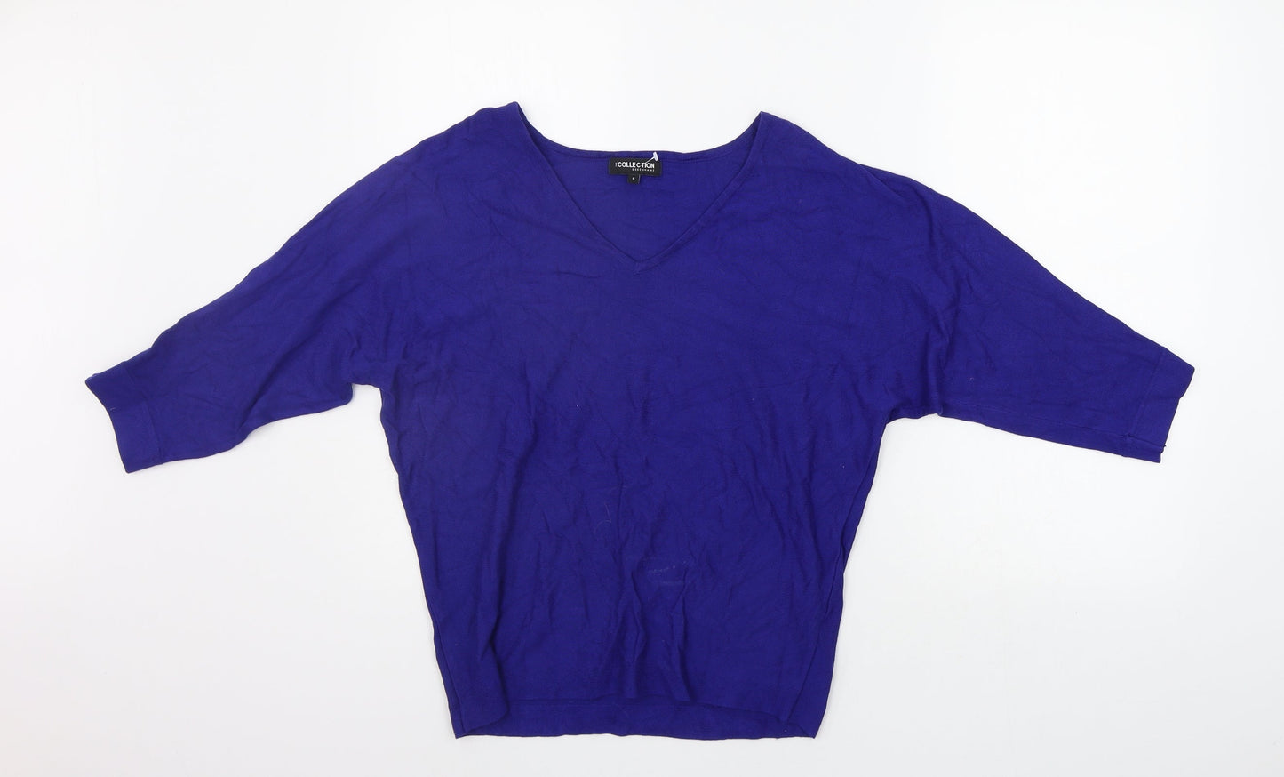 DEBNHAMS Womens Blue   Pullover Jumper Size S
