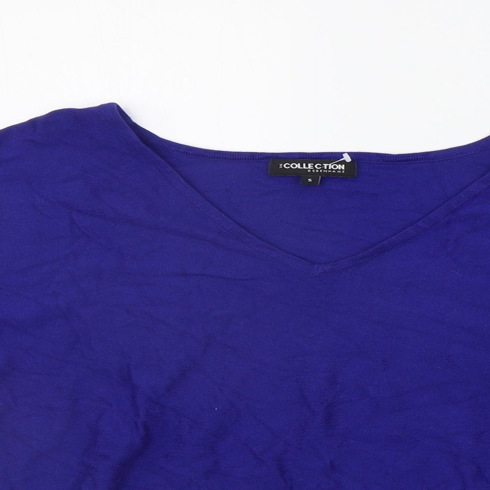 DEBNHAMS Womens Blue   Pullover Jumper Size S