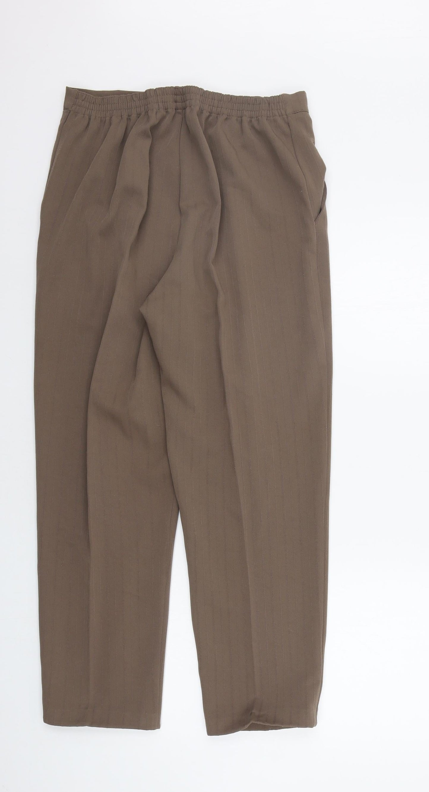 Preworn Womens Brown   Trousers  Size 14 L27 in