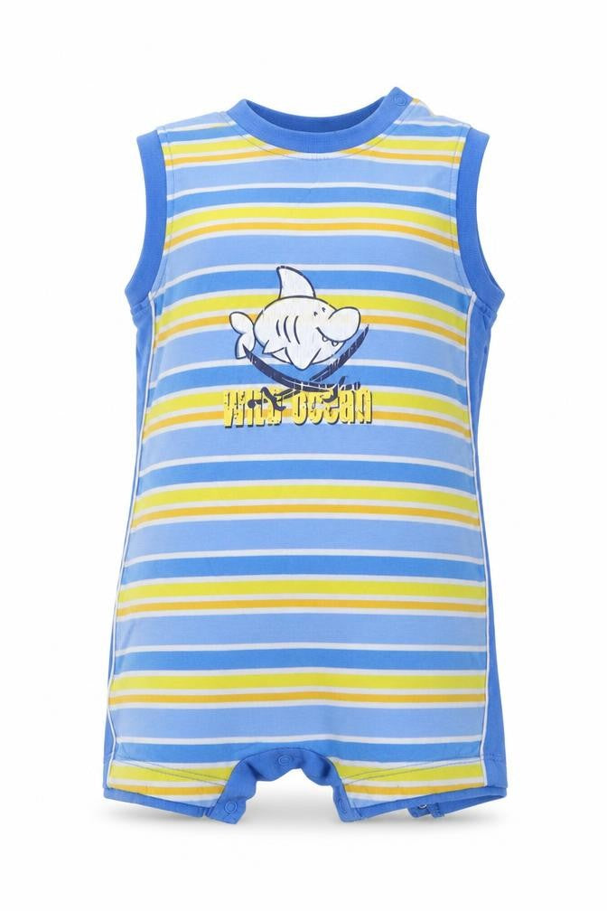 TUP TUP Baby Blue Striped  Babygrow One-Piece Size 9-12 Months