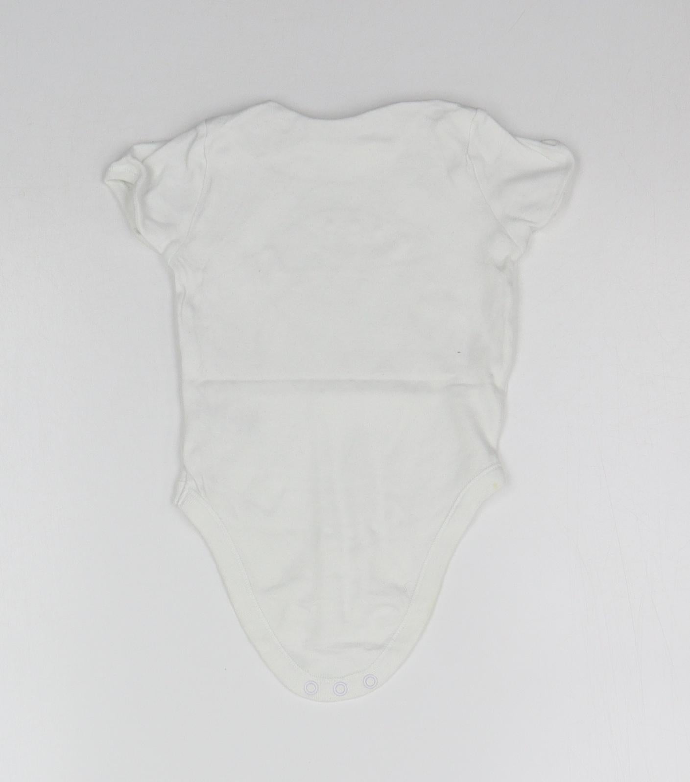 F&F Baby White   Babygrow One-Piece Size 6-9 Months  - Little Star