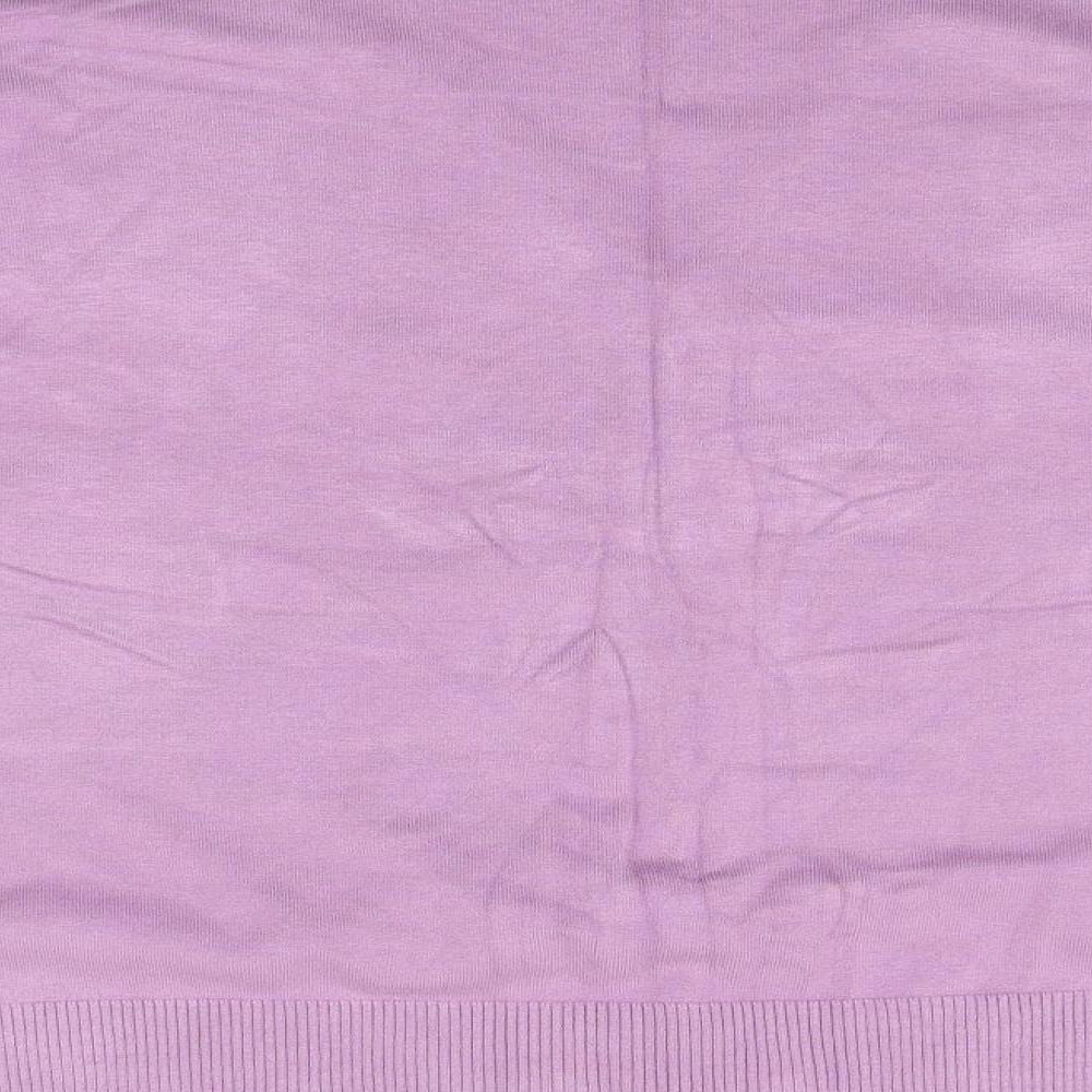 bm collection Womens Purple   Cardigan Jumper Size XL