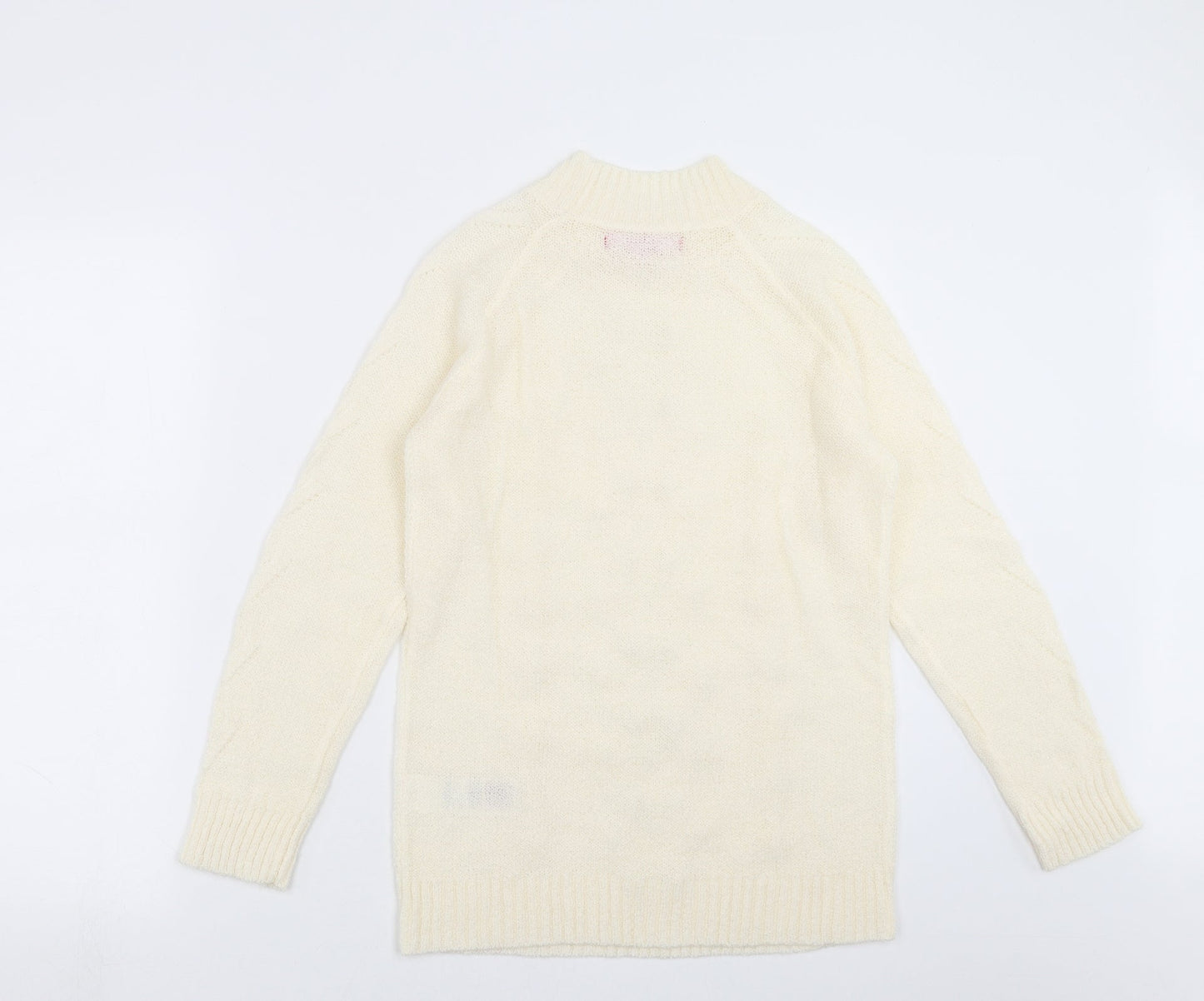 Together Womens Ivory  Knit Pullover Jumper Size 8  - beaded
