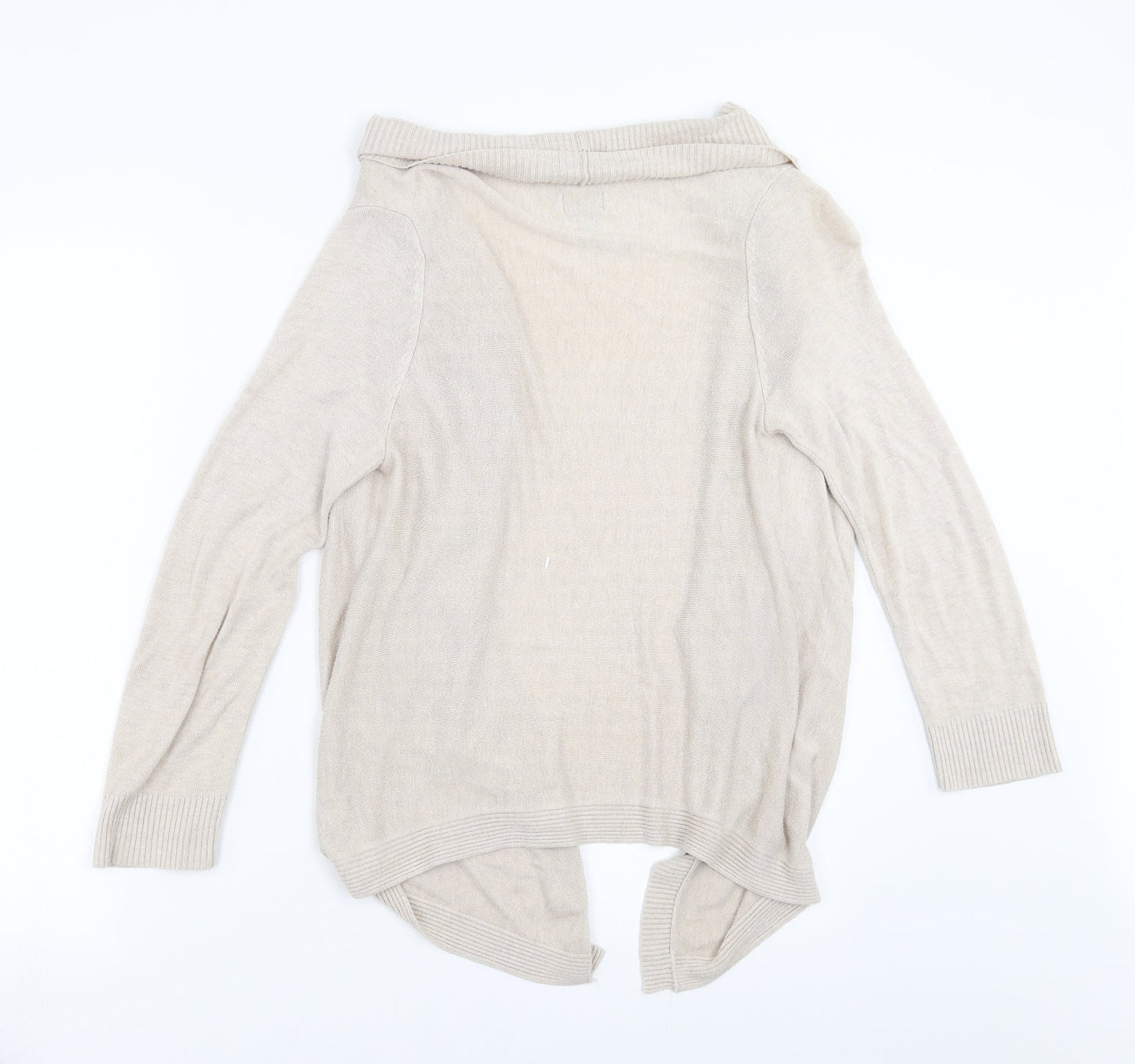 H&M Womens Beige  Knit Cardigan Jumper Size S