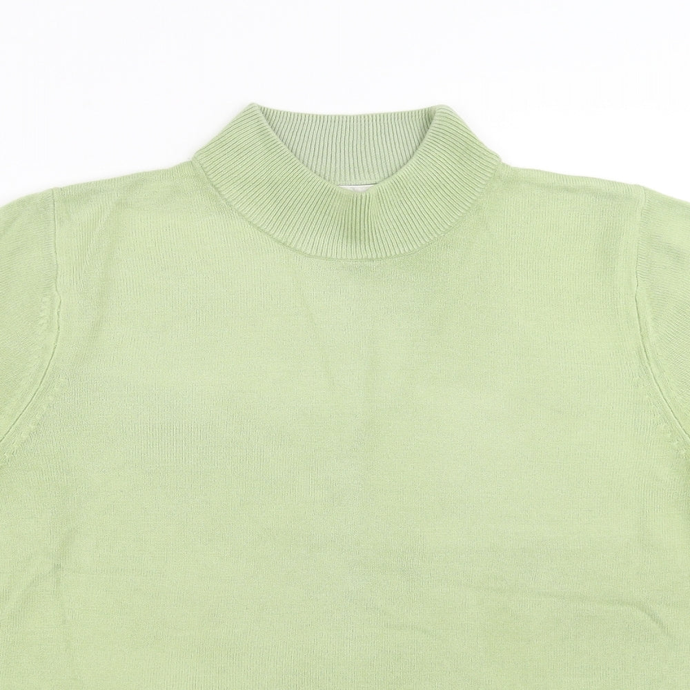 JDV Womens Green  Knit Pullover Jumper Size 12