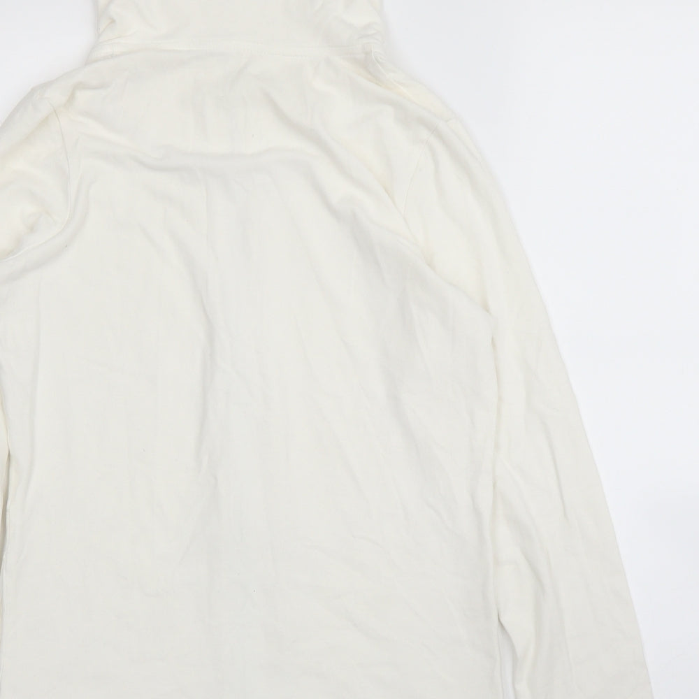 NEXT Womens White   Full Zip Jumper Size M