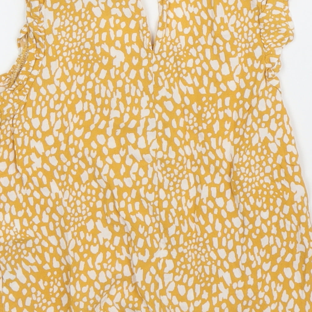 Primark Girls Yellow   Basic Blouse Size 3 Years
