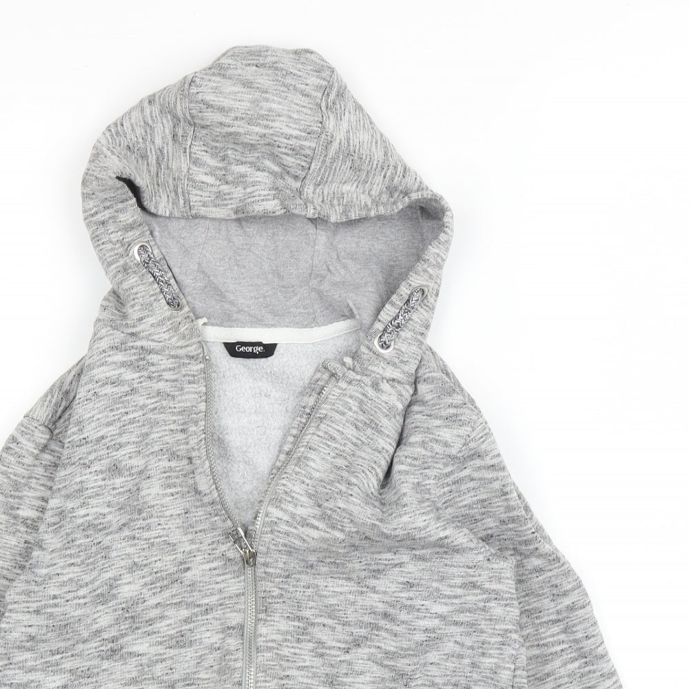 George Womens Grey   Full Zip Hoodie