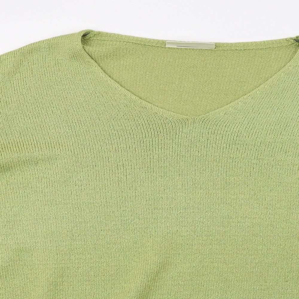 BHS Womens Green  Knit Pullover Sweatshirt Size 16