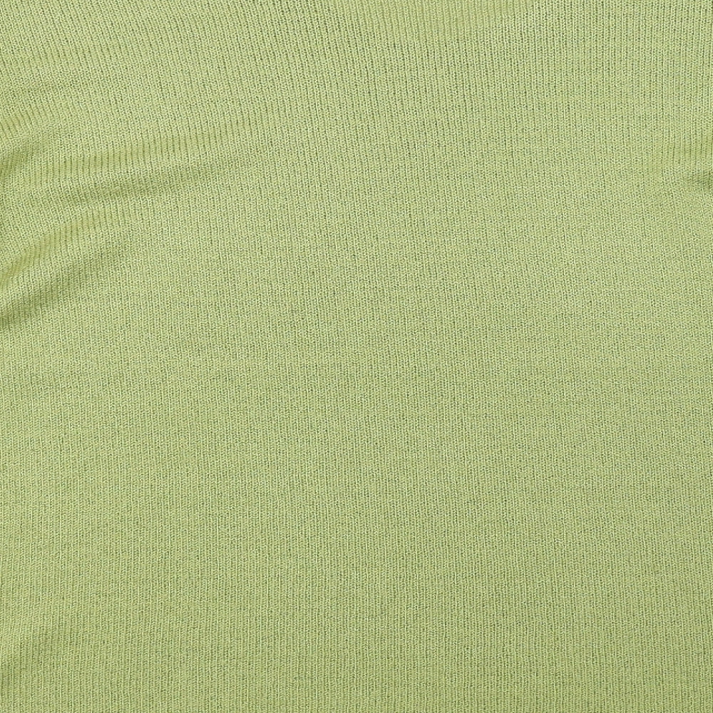 BHS Womens Green  Knit Pullover Sweatshirt Size 16