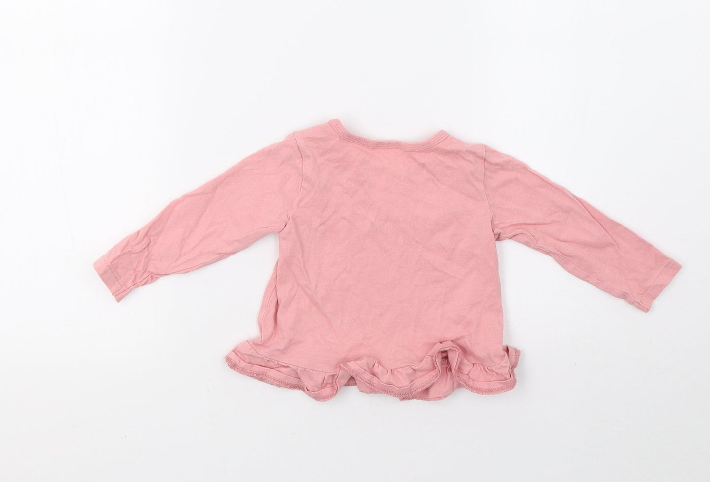H&M Girls Pink   Basic T-Shirt Size 9-12 Months