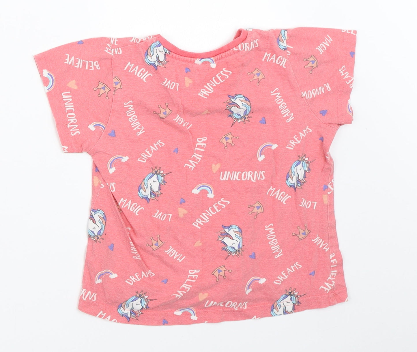 Studio Girls Pink   Basic T-Shirt Size 5-6 Years