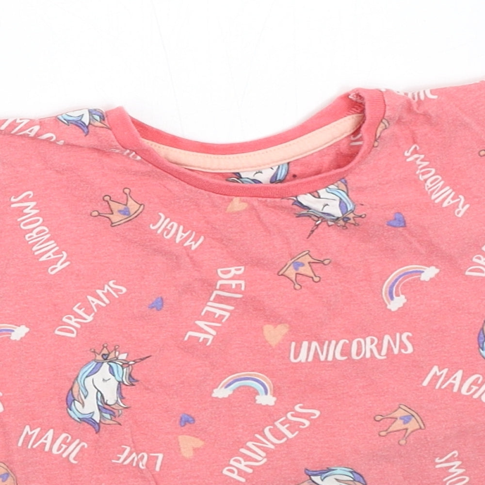Studio Girls Pink   Basic T-Shirt Size 5-6 Years