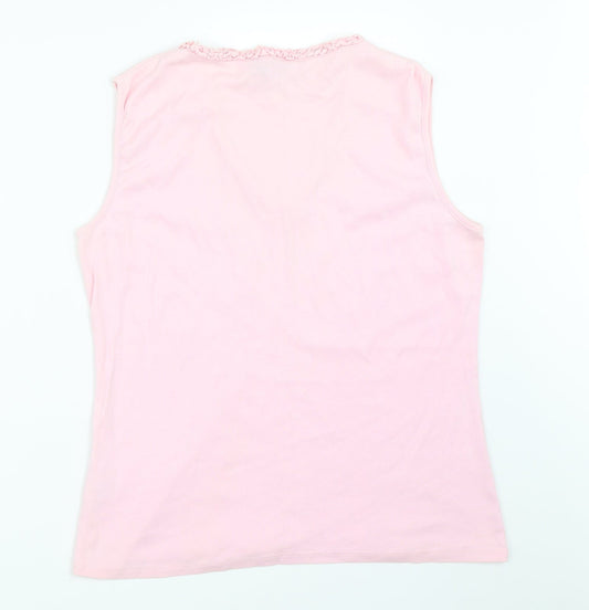 Casual Club Womens Pink   Basic Tank Size 16
