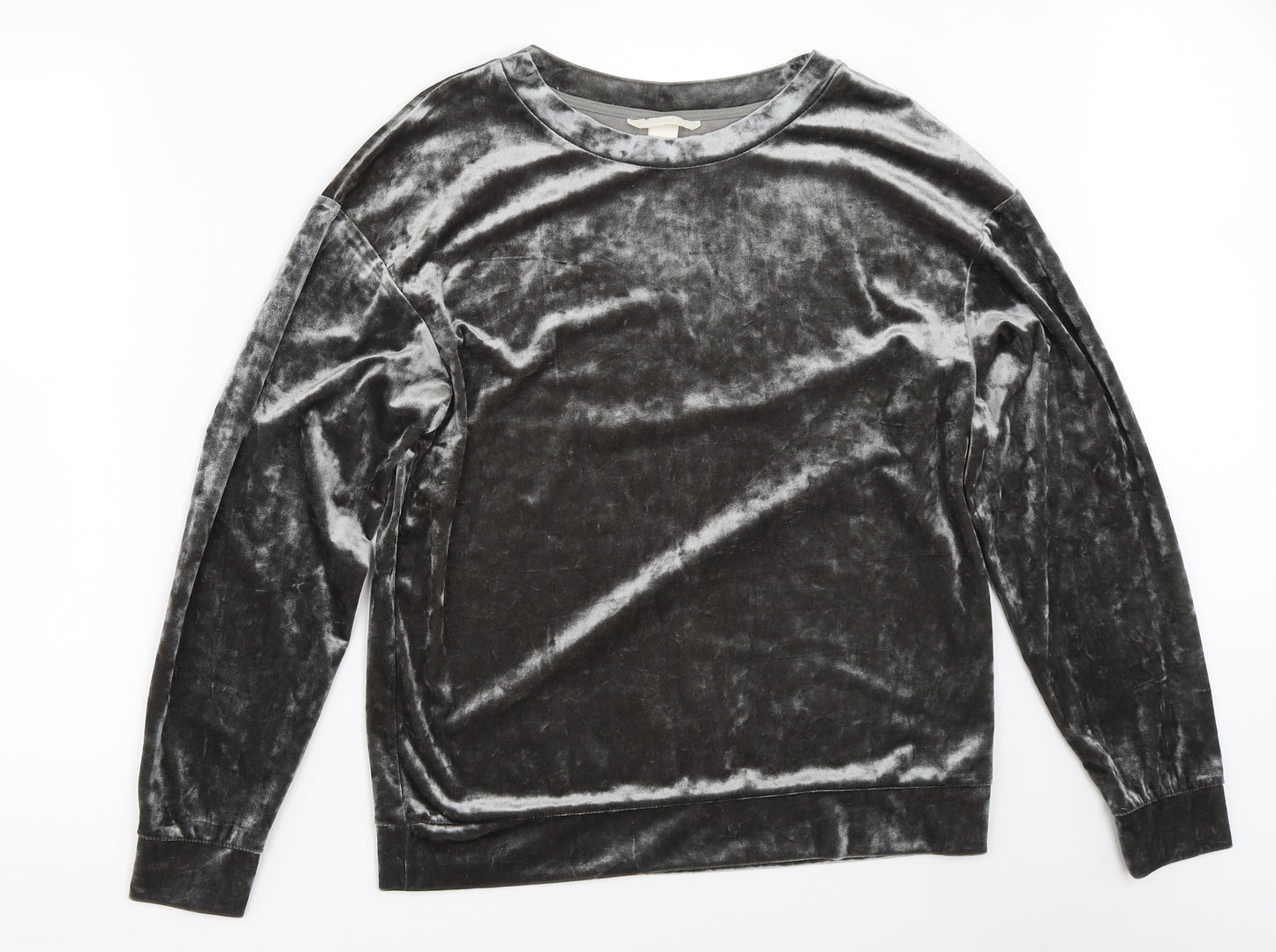 H&M Womens Grey   Pullover Sweatshirt Size S