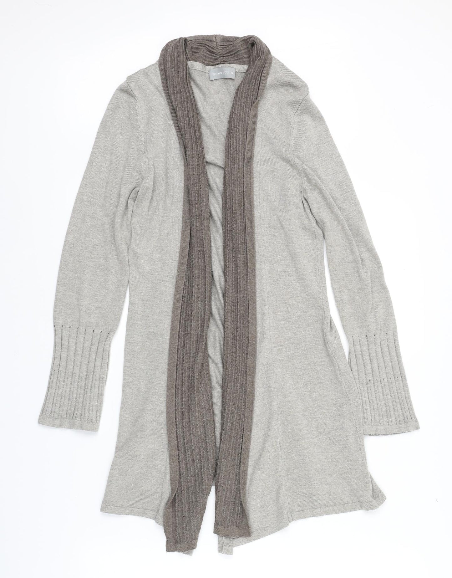 Marks and Spencer Womens Beige   Cardigan Jumper Size 10