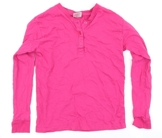 The Pyjama Factory Girls Pink Solid  Top Pyjama Top Size 7-8 Years