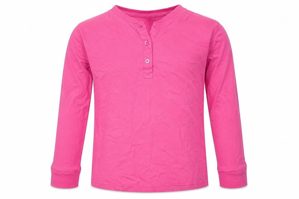The Pyjama Factory Girls Pink Solid  Top Pyjama Top Size 7-8 Years