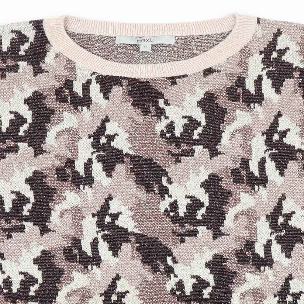 NEXT Womens Multicoloured Animal Print  Pullover Jumper Size 12