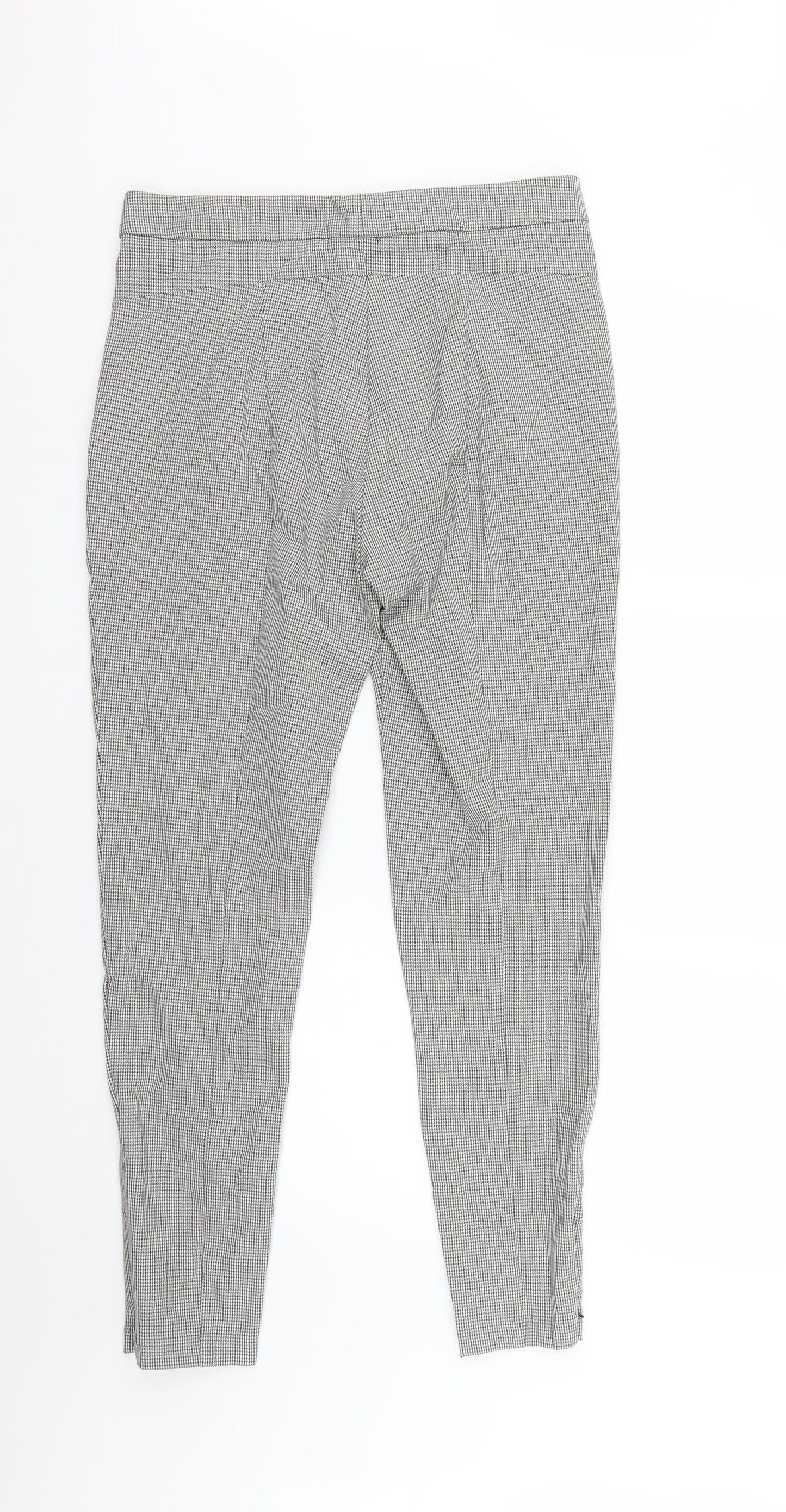 Marks and Spencer Womens Multicoloured Check  Trousers  Size 12 L27 in