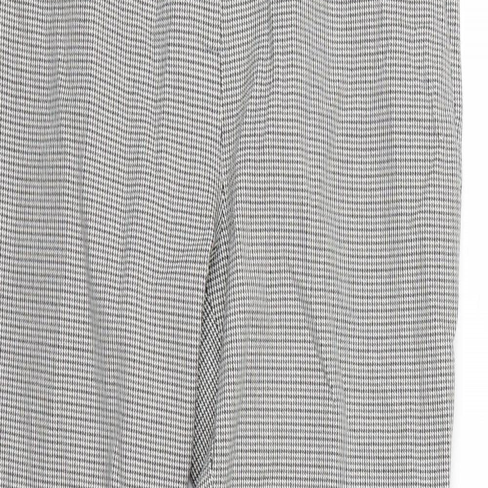 Marks and Spencer Womens Multicoloured Check  Trousers  Size 12 L27 in