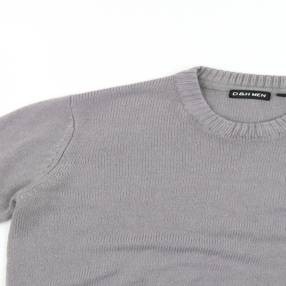 d&h men Womens Grey   Pullover Jumper Size L