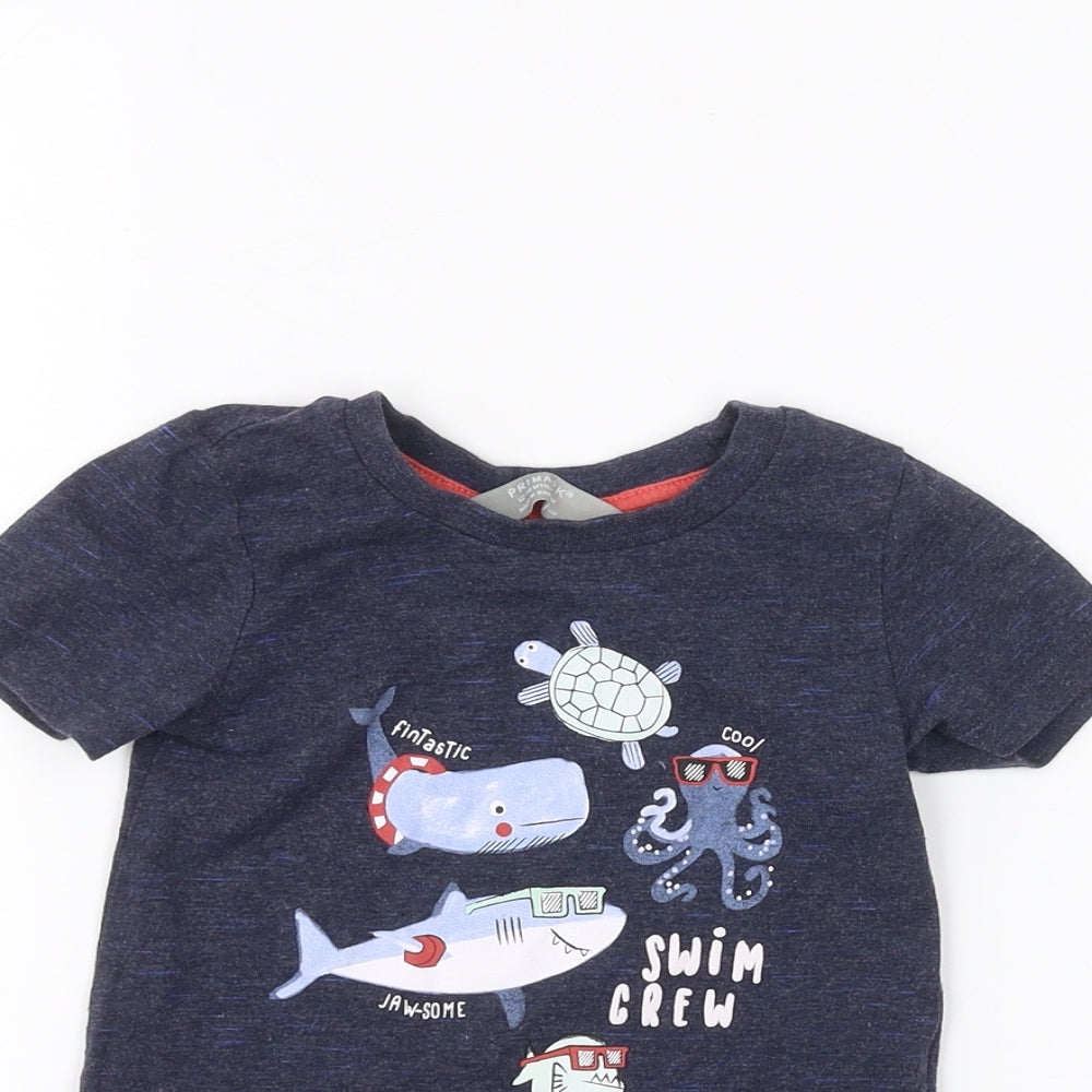 Primark Baby Blue   Basic T-Shirt Size 12-18 Months