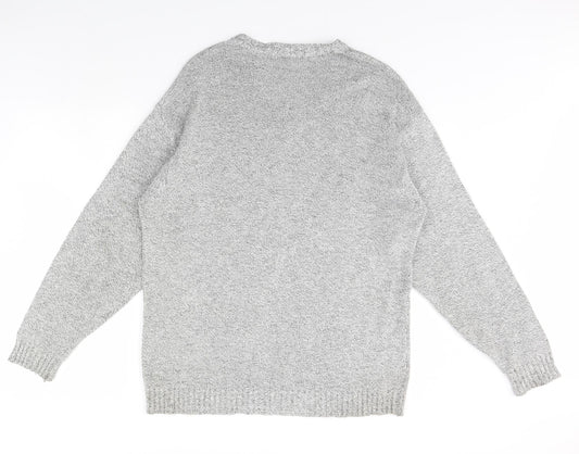 m&s Mens Grey   Pullover Jumper Size M