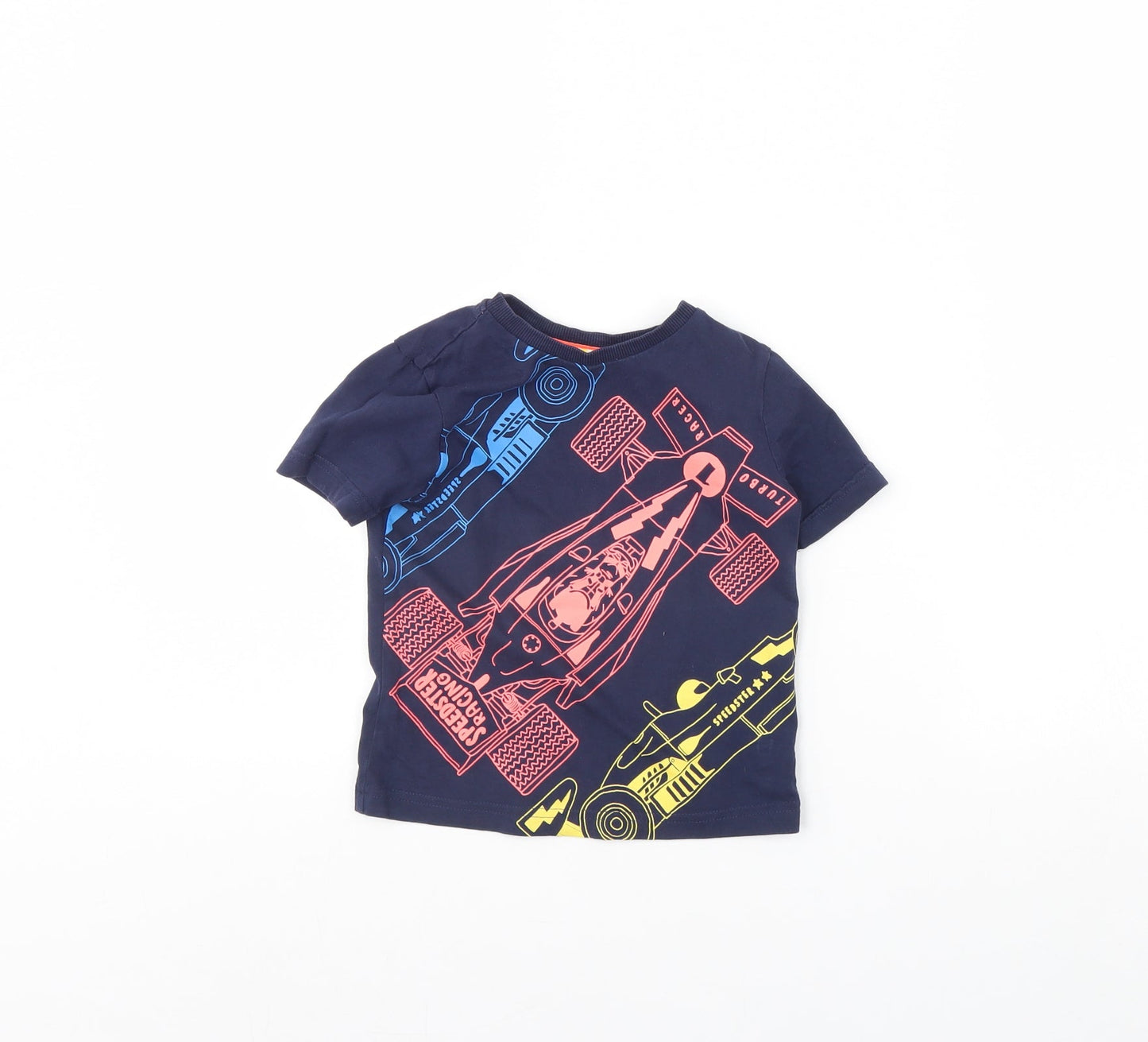 TU Baby Blue   Basic T-Shirt Size 18-24 Months  - CAR
