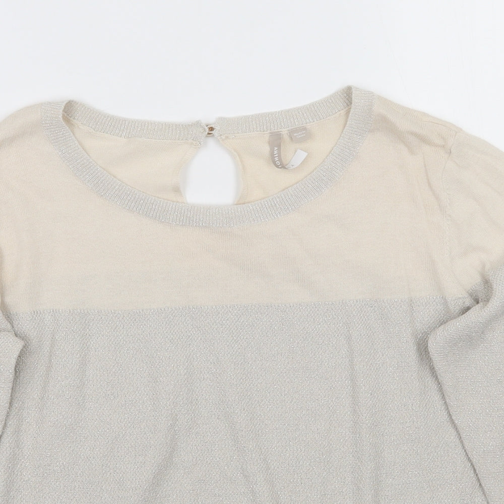Anthology Womens Beige   Pullover Jumper Size 14