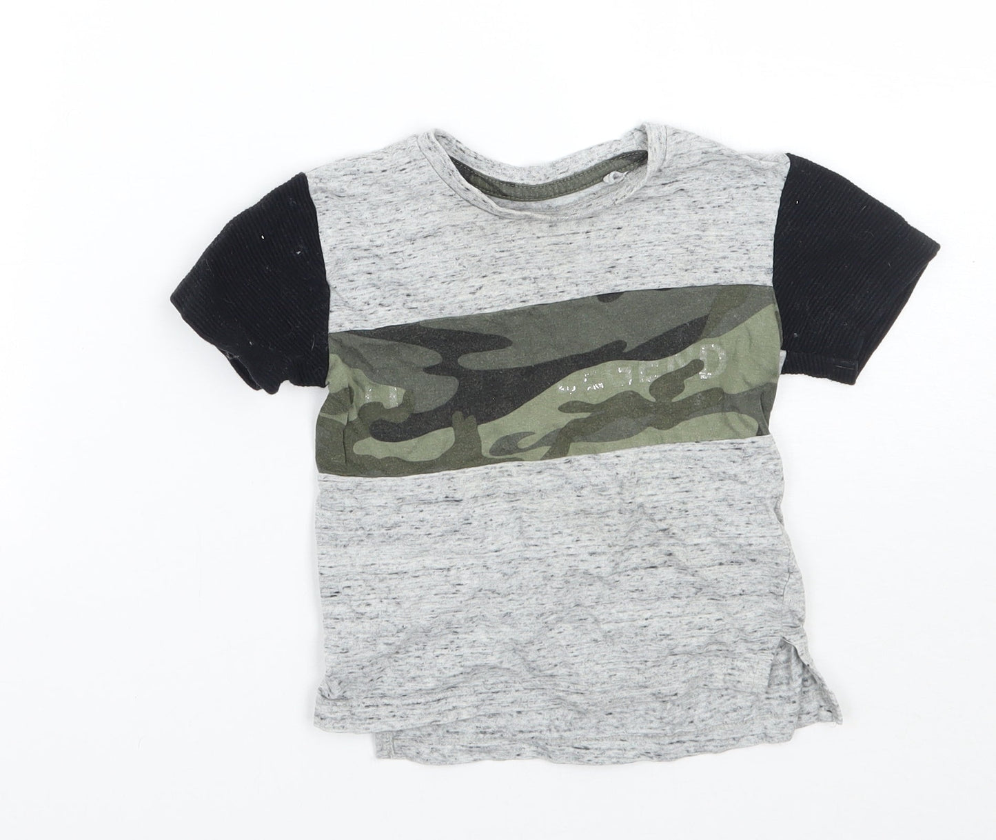 Primark Boys Grey   Basic T-Shirt Size 12 Months