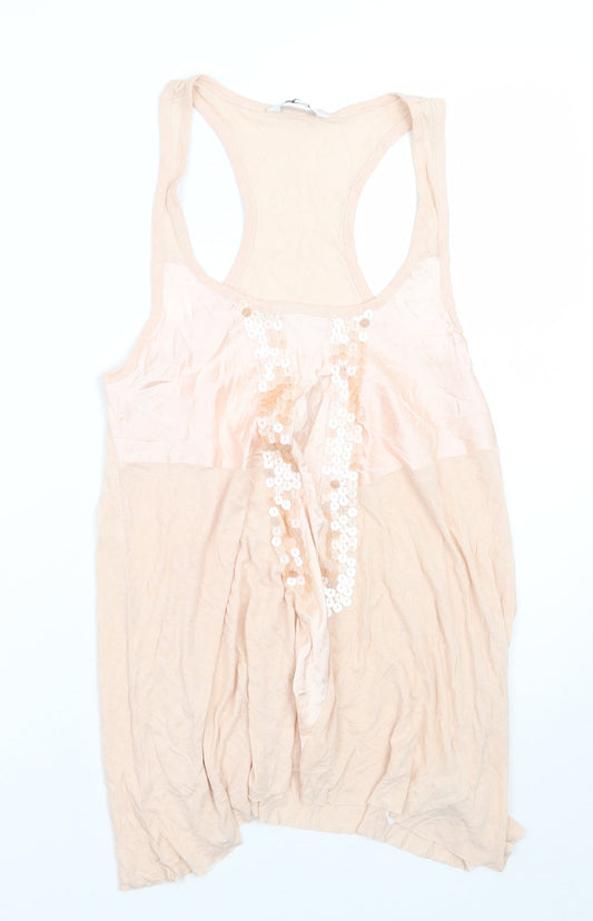 Newlook Womens Pink   Basic Tank Size 12