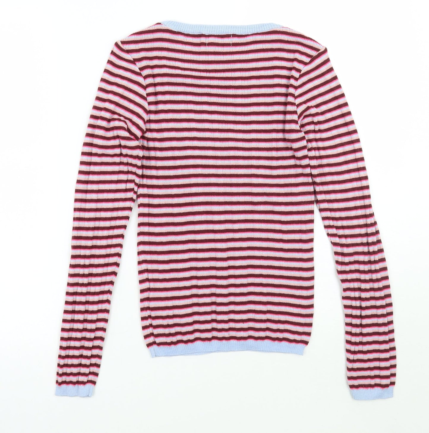 Primark Womens Pink Striped  Pullover Jumper