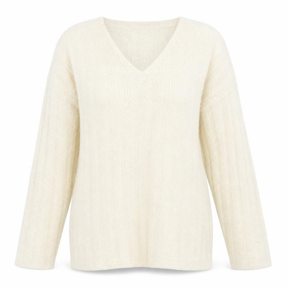 Debbie Morgan Womens Ivory   Pullover Jumper Size M