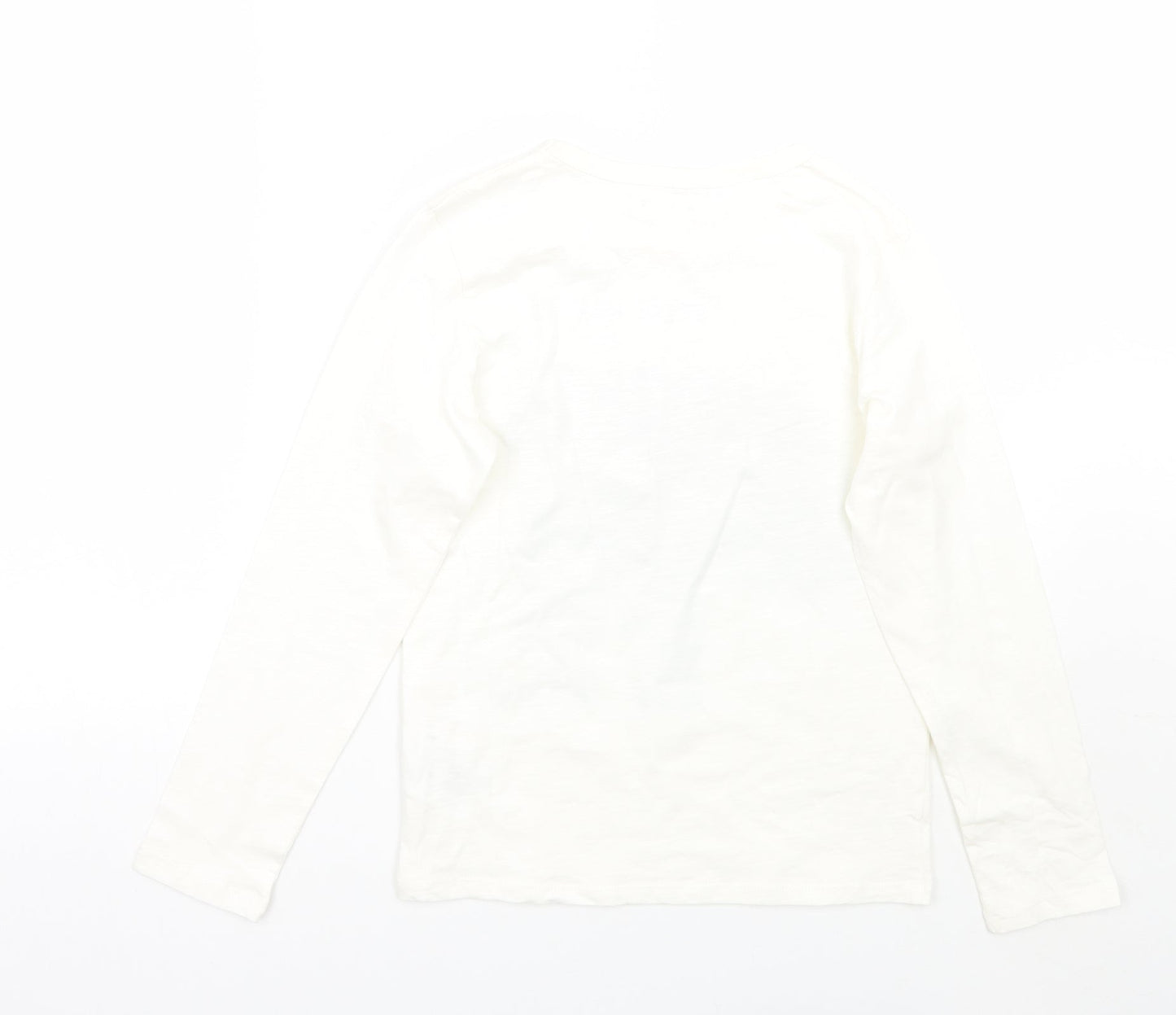 H&M Girls White   Basic T-Shirt Size 9 Years