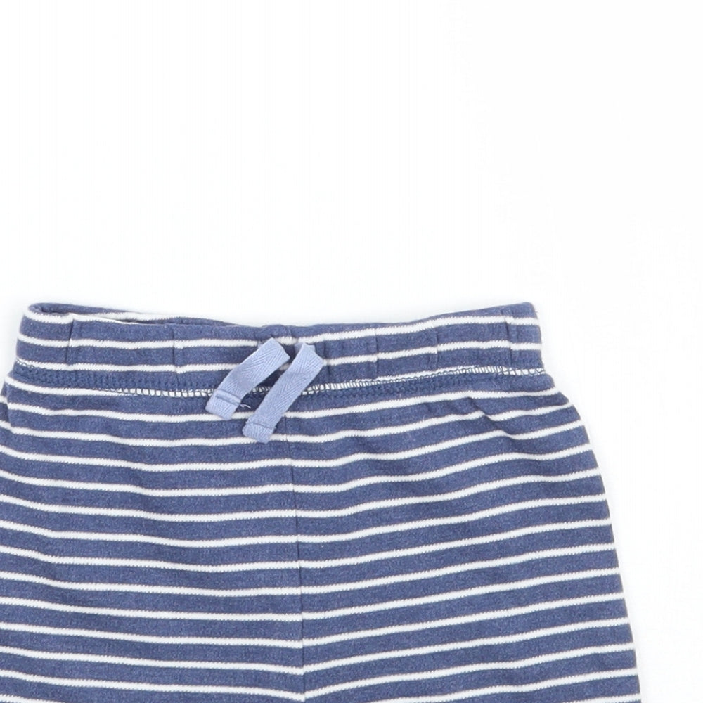 George Baby Blue Striped  Sweatpants Trousers Size 6-9 Months