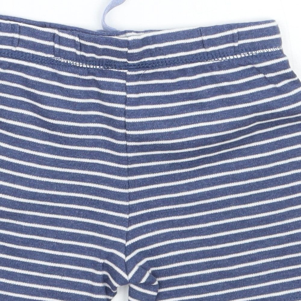 George Baby Blue Striped  Sweatpants Trousers Size 6-9 Months