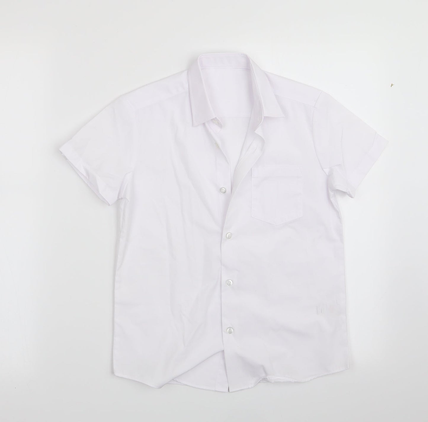 George Boys White   Basic Button-Up Size 7-8 Years