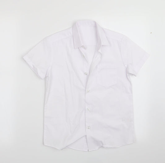 George Boys White   Basic Button-Up Size 7-8 Years