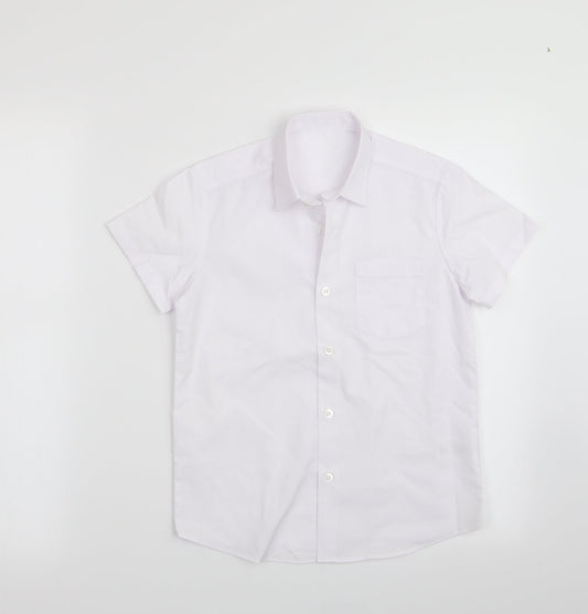 George Boys White   Basic Button-Up Size 7-8 Years