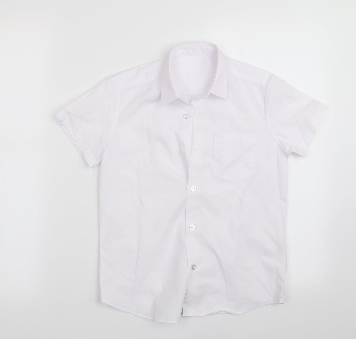 George Boys White   Basic Button-Up Size 7-8 Years