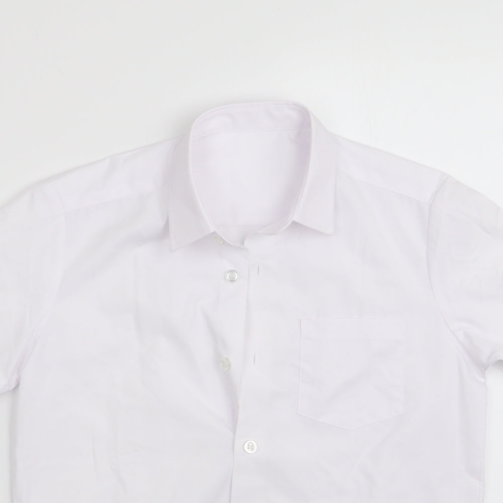 George Boys White   Basic Button-Up Size 7-8 Years