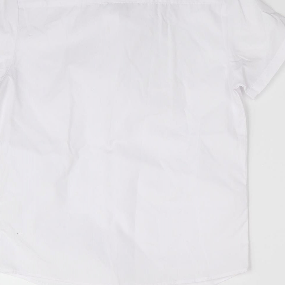 George Boys White   Basic Button-Up Size 7-8 Years