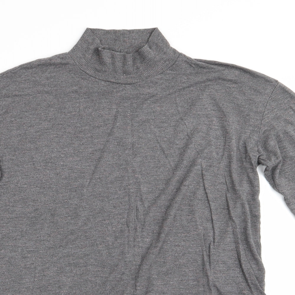 NEXT Womens Grey   Pullover Jumper Size 8  - Subtle pink glitter effect