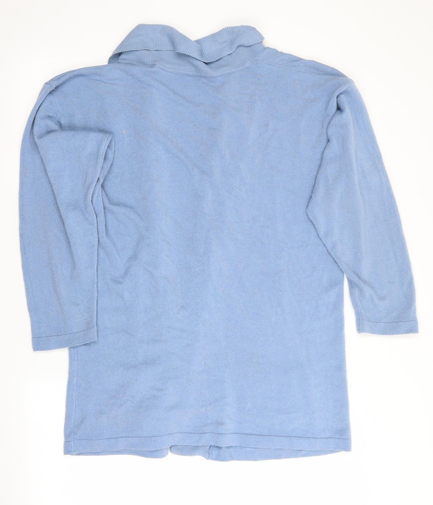 Preworn Womens Blue   Cardigan Jumper