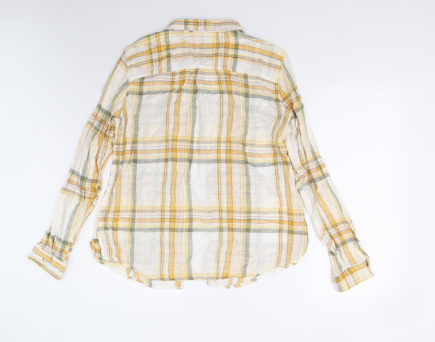 Maurices Mens Yellow Check   Button-Up Size XL