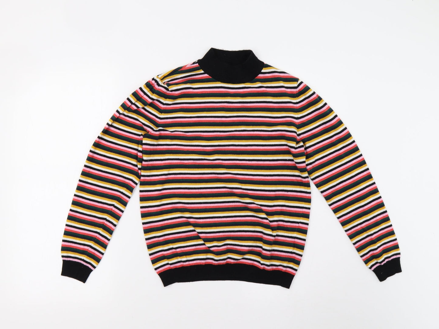 Papaya Womens Multicoloured Striped Knit Pullover Jumper Size 14