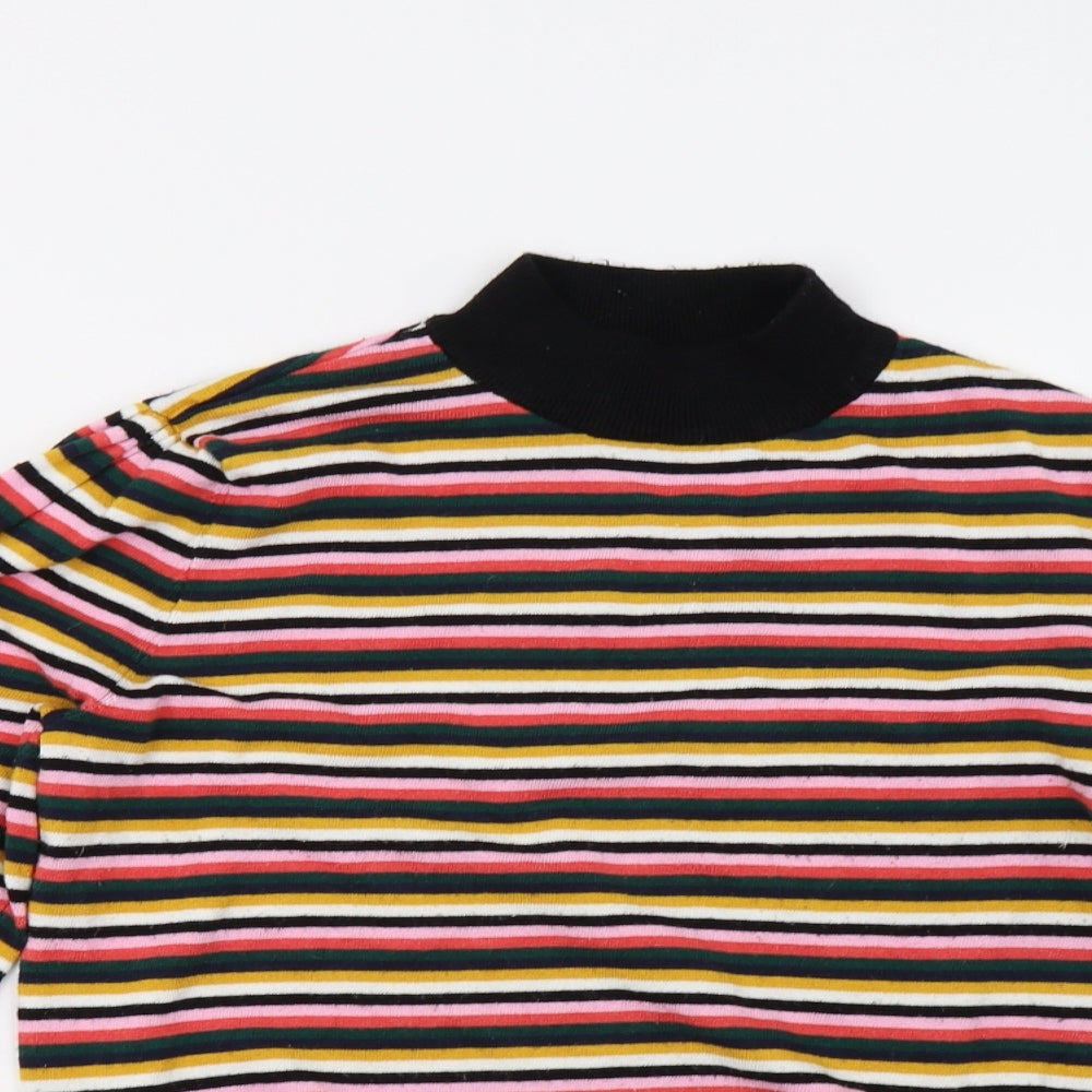 Papaya Womens Multicoloured Striped Knit Pullover Jumper Size 14