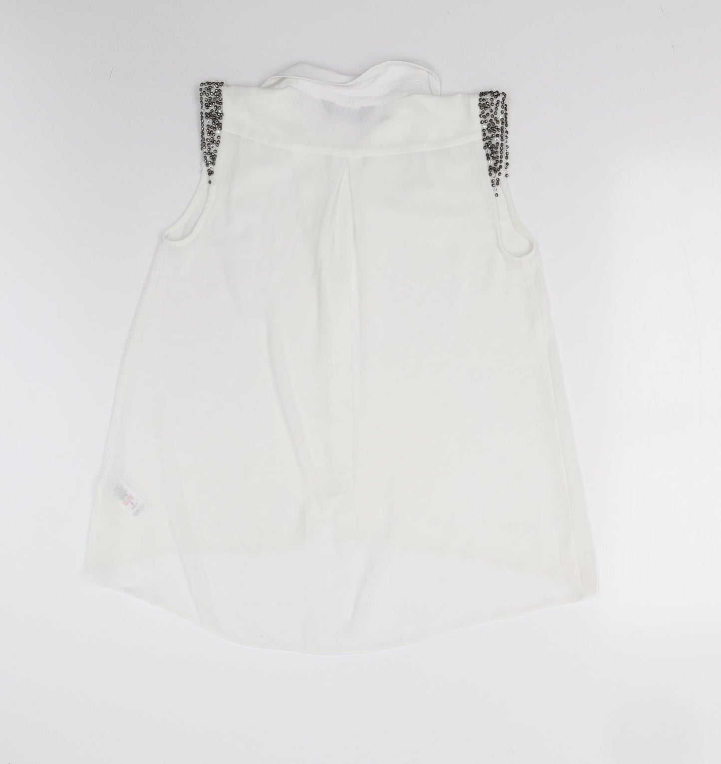 Dorothy Perkins Womens White   Basic Button-Up Size 8