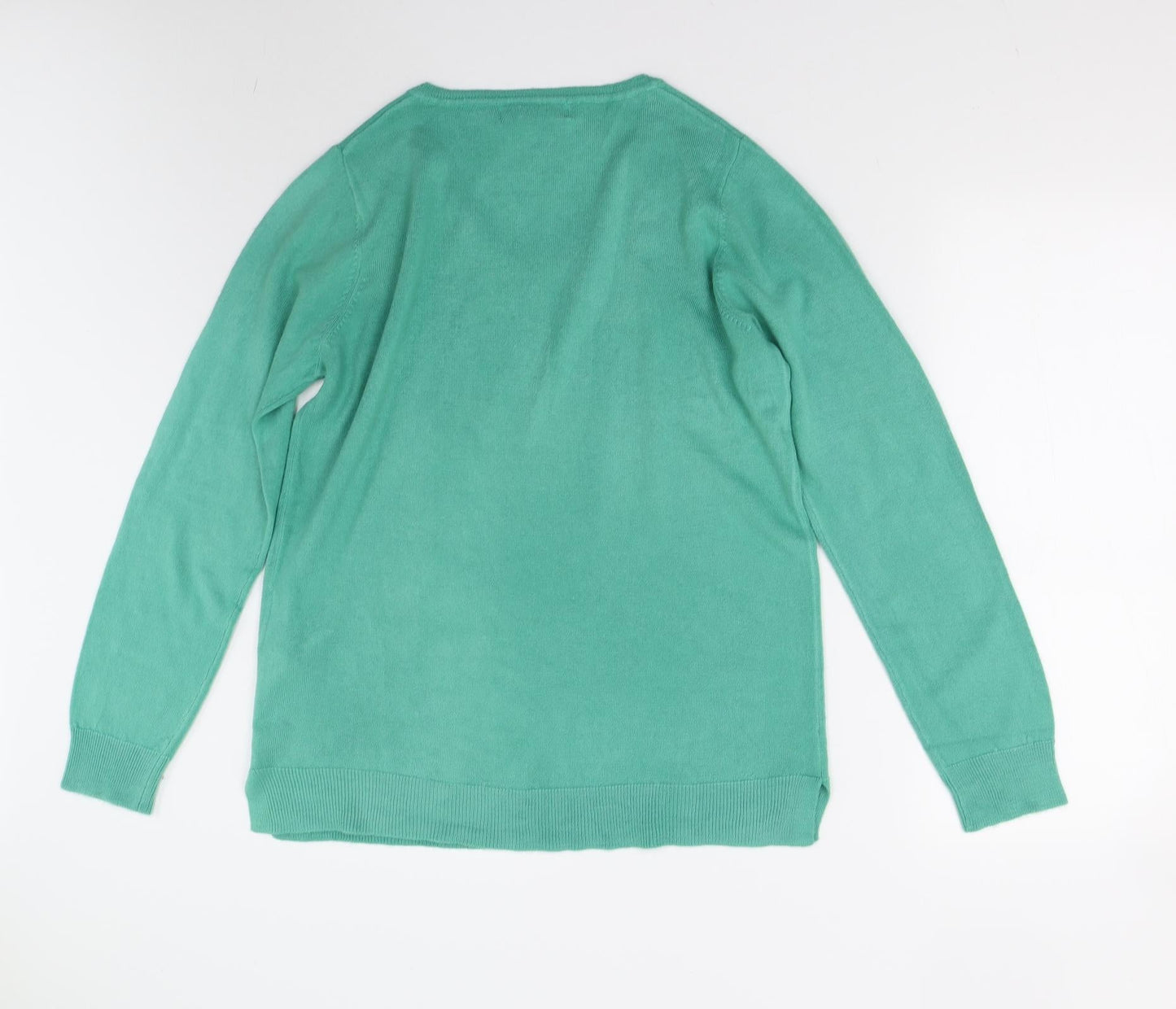 Julipa Womens Green  Knit Pullover Jumper Size 12